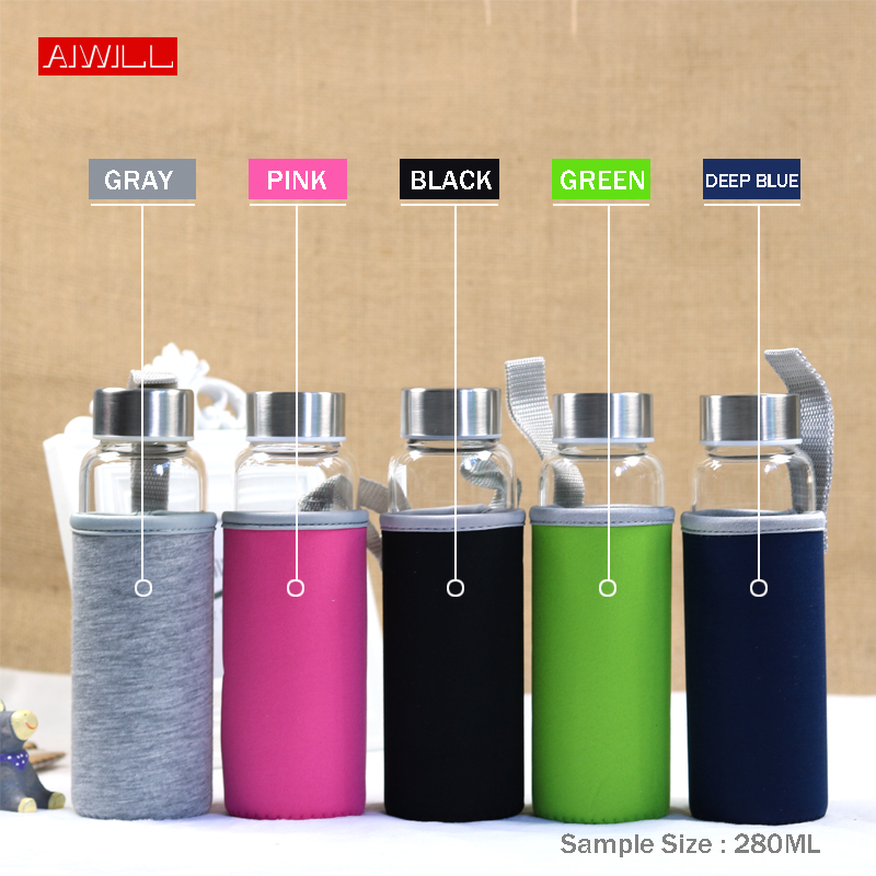 Стеклянная Спортивная бутылка  – обзор и цена Outdoor Sport Glass Water Bottle